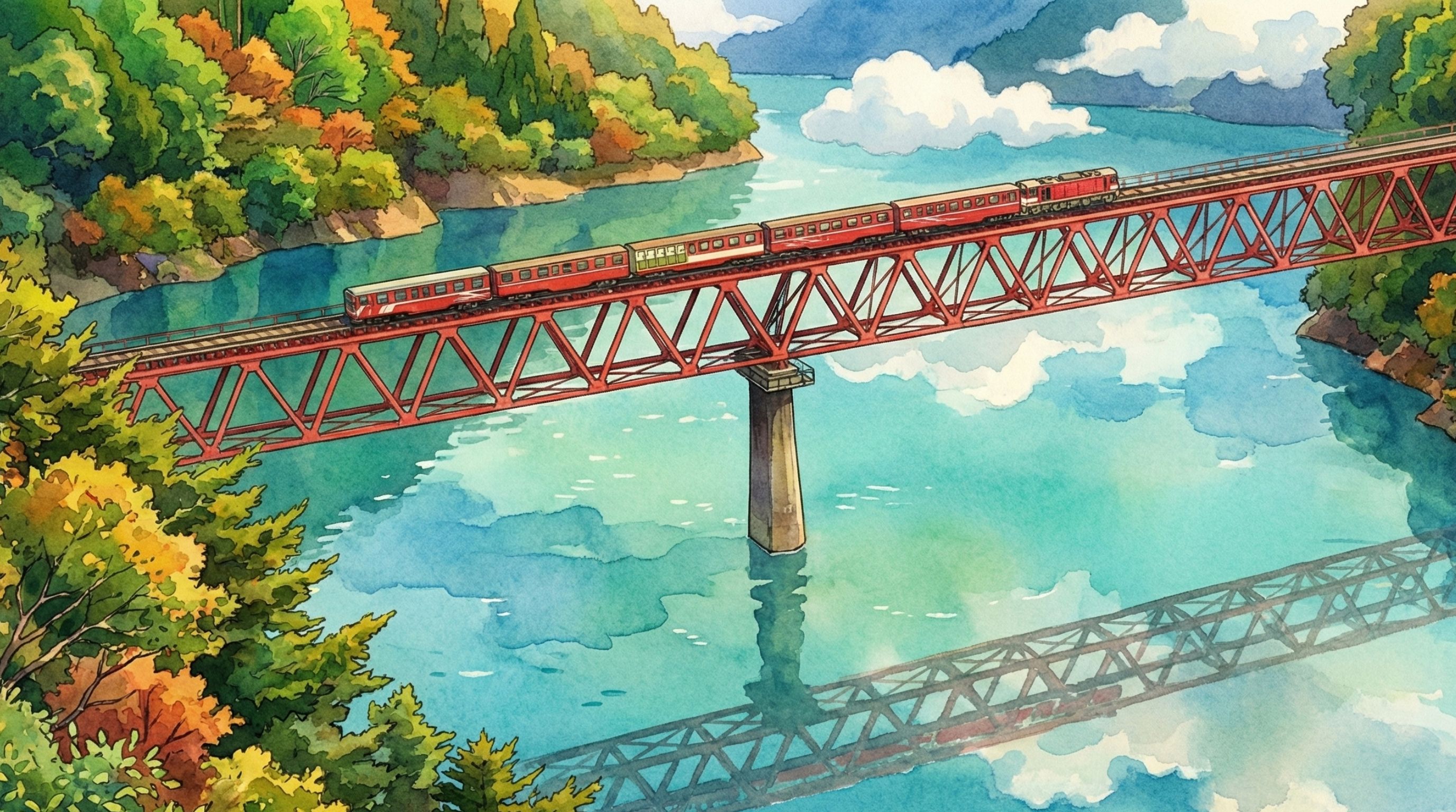 Oigawa Railway and Beautiful Scenery